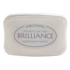 BR-80 Pigment ink pad - Brilliance- Moonlight White 