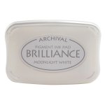 BR-80 Pigment ink pad - Brilliance- Moonlight White