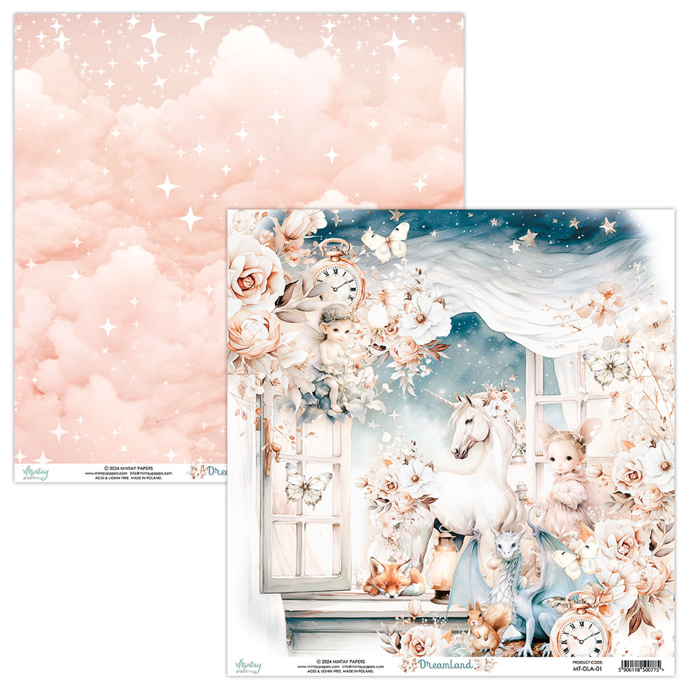 MT-DLA-08 DREAMLAND - paper set 15x15cm