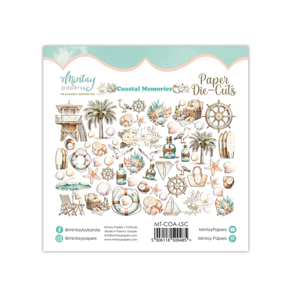 MT-COA-LSC COASTAL MEMORIES - MINTAY MINTAY - die cuts