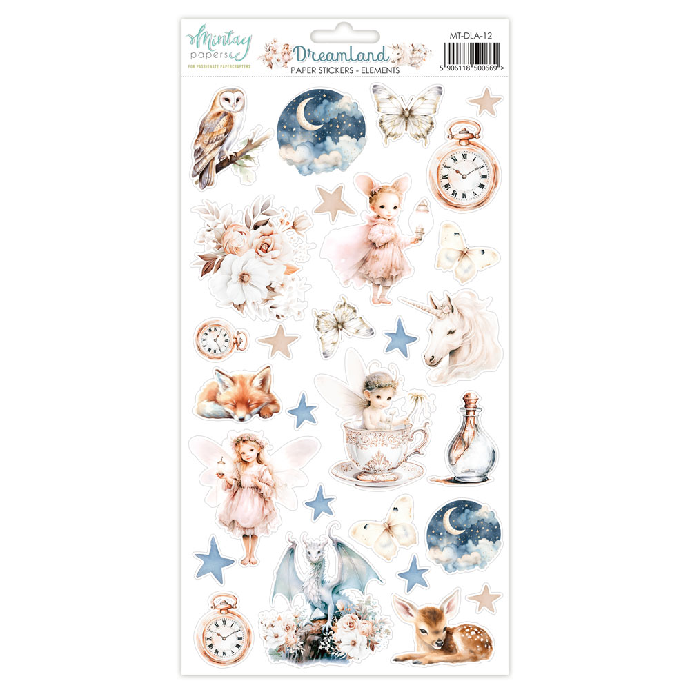 MT-DLA-12 DREAMLAND - Paper stickers - elements - MINTAY