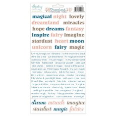 MT-DLA-13  DREAMLAND  - Paper stickers - wordss - MINTAY