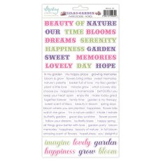 MT-LIL-13 LILAC GARDEN - Paper stickers - words - MINTAY