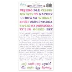 MT-LIL-13PL   LILAC GARDEN - Paper stickers - wordss - MINTAY