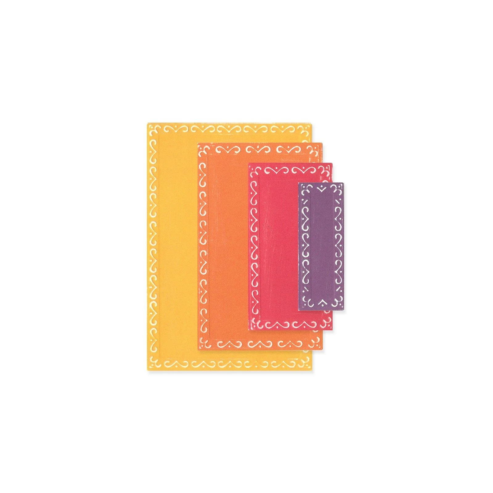 666553 Sizzix • Framelits Die Set Fanciful Renee Deco Rectangles 9pcs