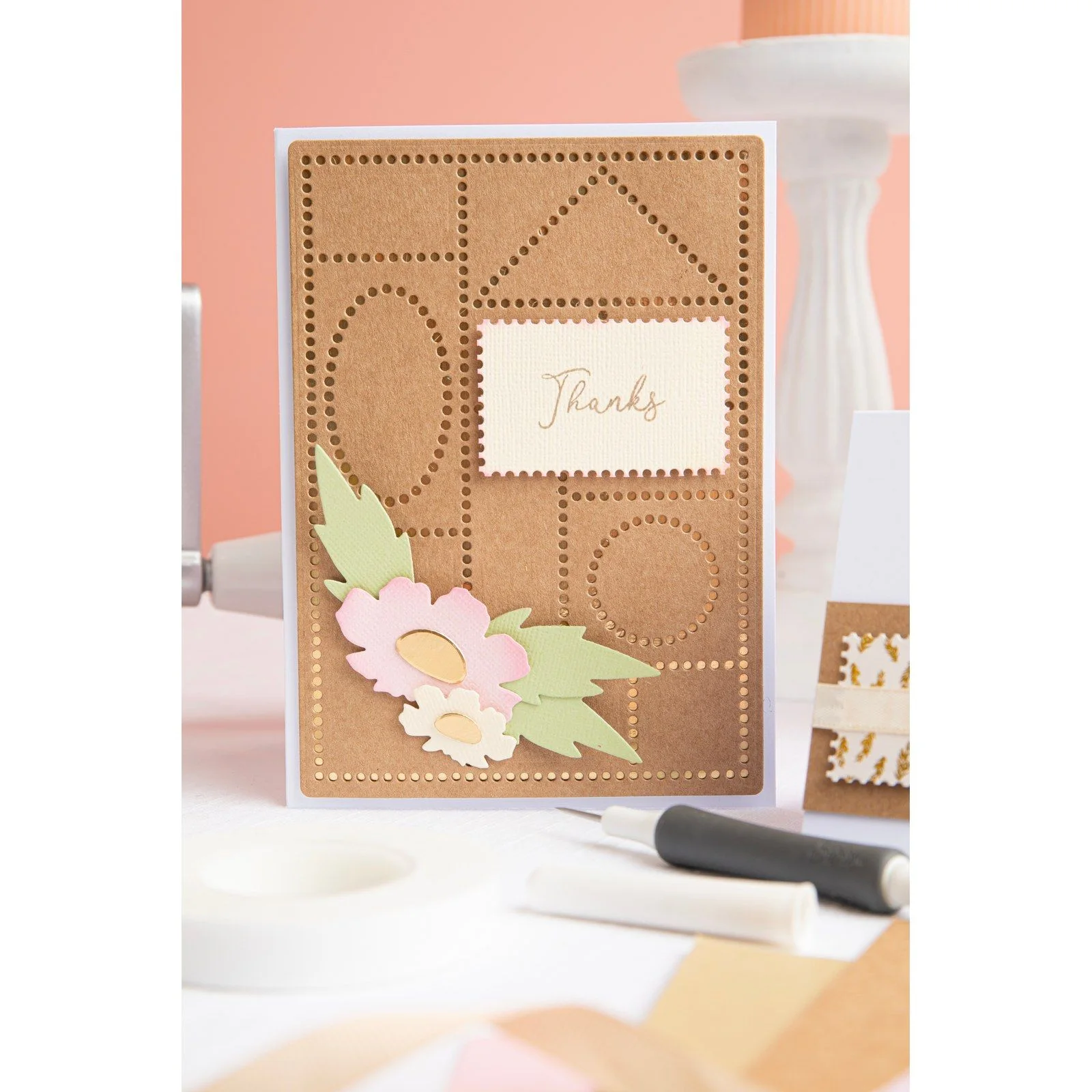 666560 Sizzix • Thinlits Die Set Faux Postage 2pcs