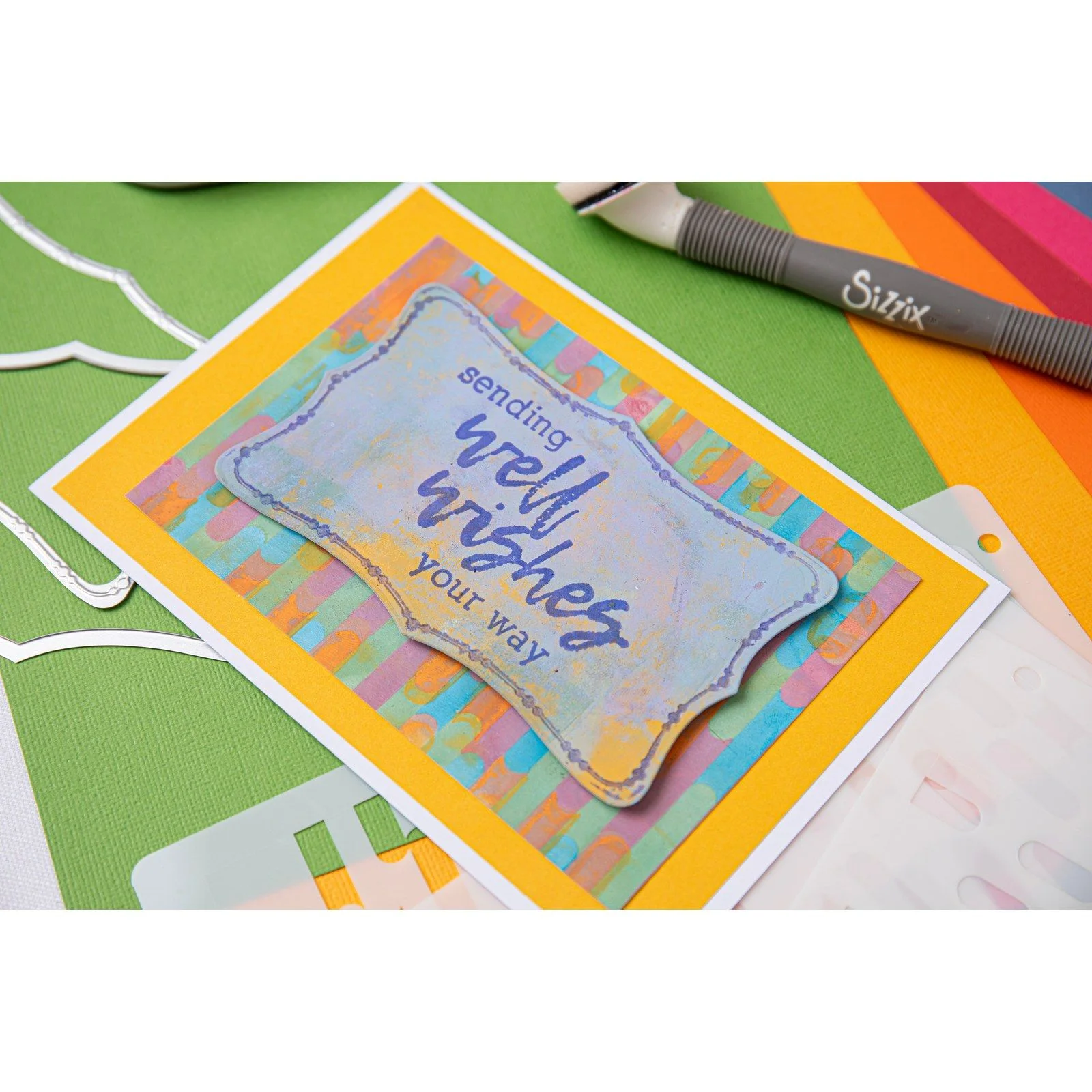 666587 - Sizzix • Cosmopolitan Layered Stencils A6 Downtown 4pcs