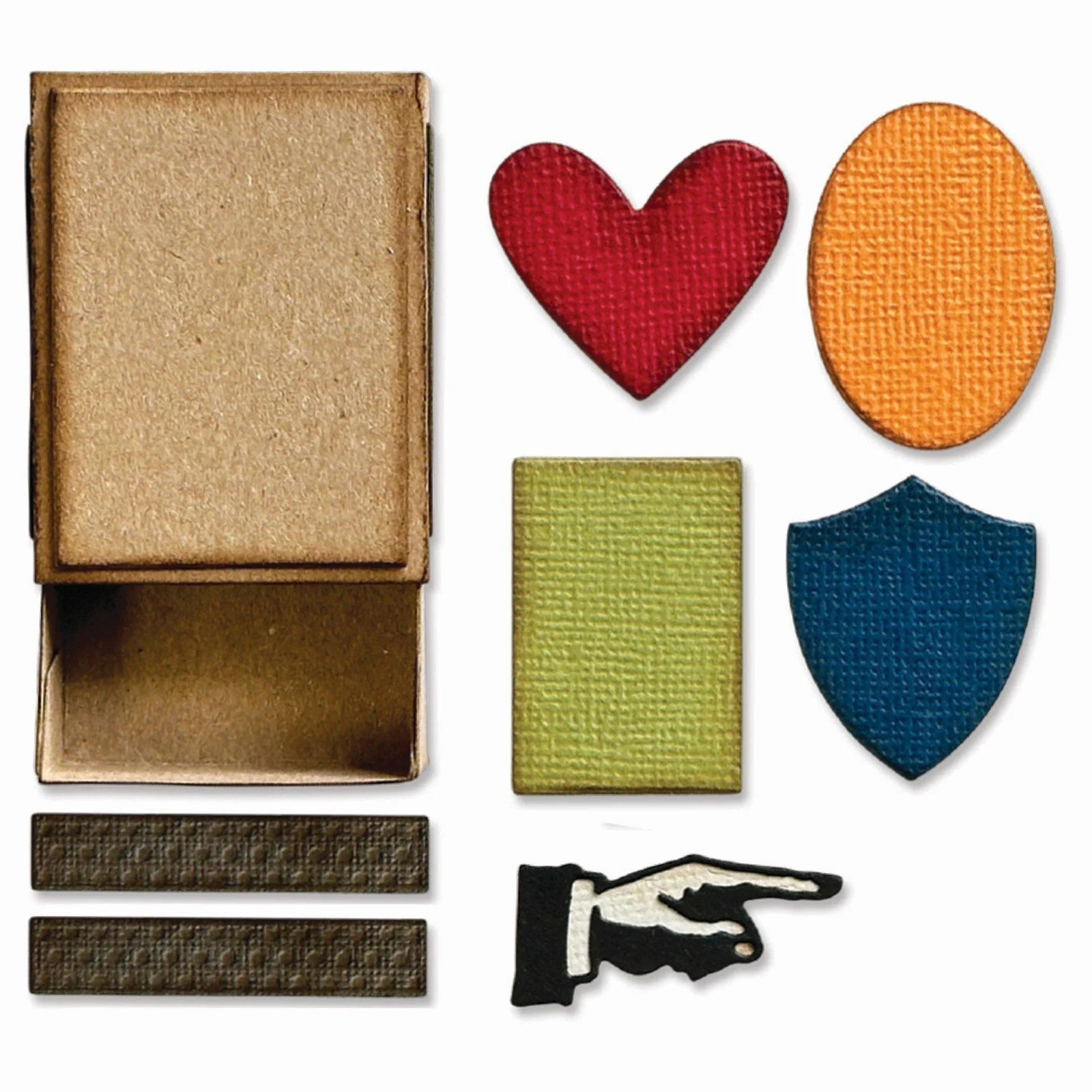 666604 Sizzix • Thinlits Die Set Vault Matchbox 10pcs