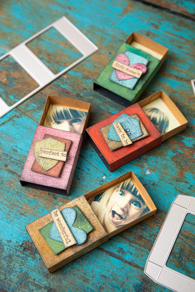666604 Sizzix • Thinlits Die Set Vault Matchbox 10pcs