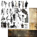 AA-COLLAGEDOLLS-01 Alchemy of Art  - Elements for self-cutting out 12x12"  Dolls
