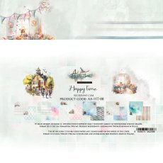 AA-HT-08  Alchemy of Art  - 8x8''  - A SET OF PAPERS 20,3x20,3cm - Happy Time