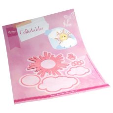 COL1543 Metal Die Marianne Design -Collectable - Sun & Clouds by Marleen