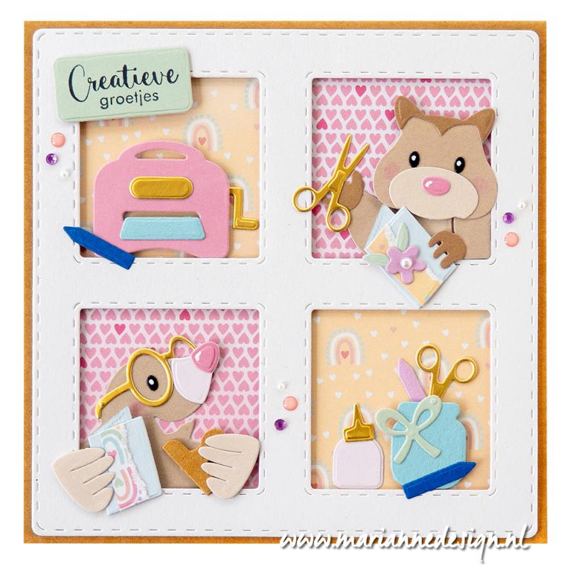 COL1544 Metal Die Marianne Design - Collectable - Papercraft accessories by Marleen
