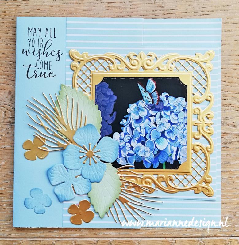 EWK1285 A4 one side paper - Marianne Design - Gorgeous - Paintings