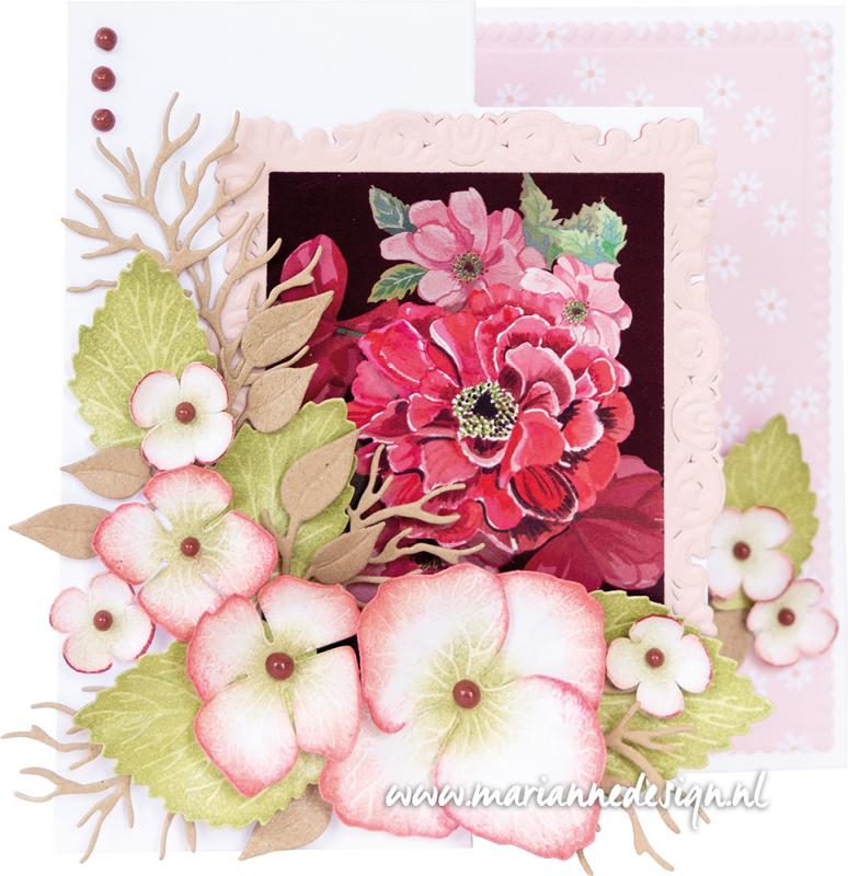 EWK1285 A4 one side paper - Marianne Design - Gorgeous - Paintings