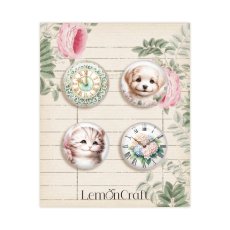 LEM-TODAY-04   Today - Zestaw samoprzylepnych ozdób / buttonów - Lemoncraft