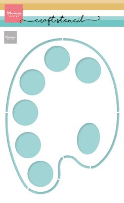 PS8156 Mask Marianne Design - Craft Stencil - Craft Stencil - Palette
