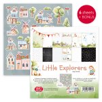 CPS-LE30-6 Paper set 12x12" Little Explorers-6 sheets Craft & You Design