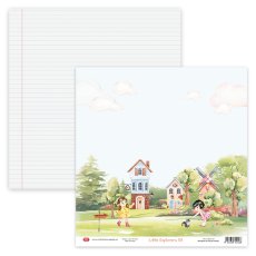 CP-LE03 Double-sided scrapbooking paper Craft & You Design  12x12" Little Explorers 03