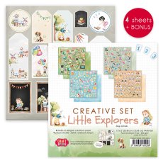 CSET-LE30-4 CREATIVE set 30,5x30,5cm  Little Explorers - 4 sheets 