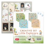 CSET-LE30-8 Big CREATIVE SET 30,5x30,5cm Little Explorers - 8 sheets