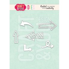 CW288  Cutting Die -  Arrows  - Craft&You Design