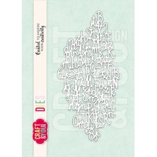 CW290  Cutting Die -  Letters Background  - Craft&You Design