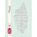 CW290  Cutting Die -  Letters Background  - Craft&You Design