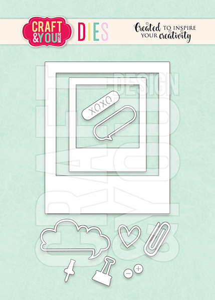 CW291 Cutting Die - Polaroid frame set - Craft&You Design