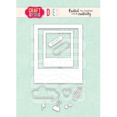 CW291  Cutting Die -  Polaroid frame set  - Craft&You Design
