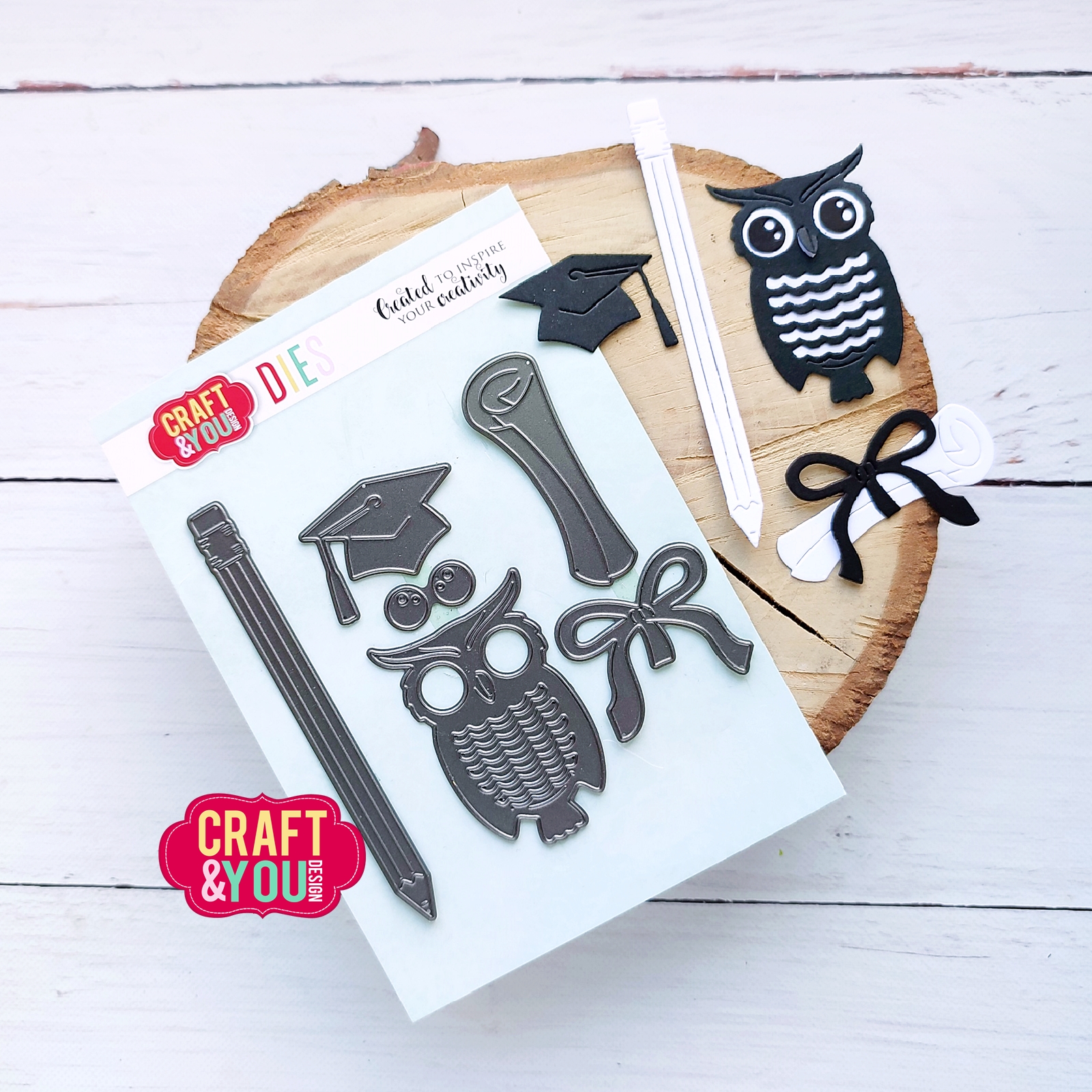 CW292 Cutting Die - Set with owl - Craft&You Design