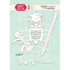 CW292  Cutting Die -  Set with owl  - Craft&You Design