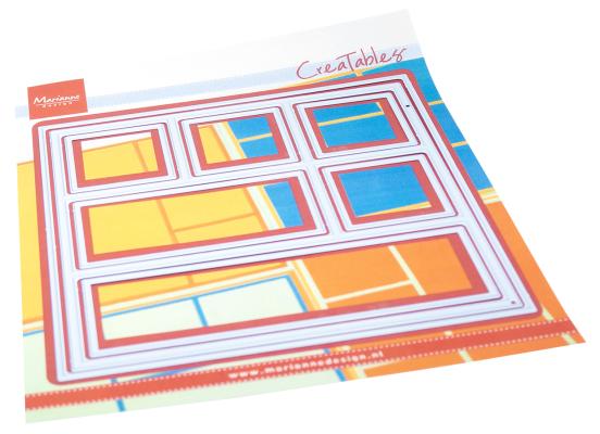 LR0858 Metal Die Marianne Design - Craftable - Layout Square