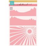PS8158 Mask Marianne Design - Mask Stencil - Picnic Scenery