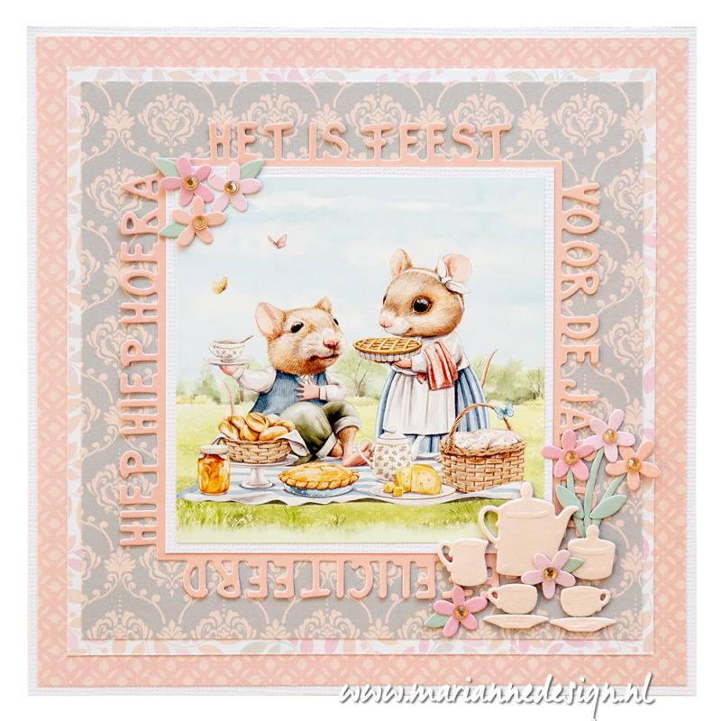VK9610 A4 one side paper - Marianne Design - Picnic in the park