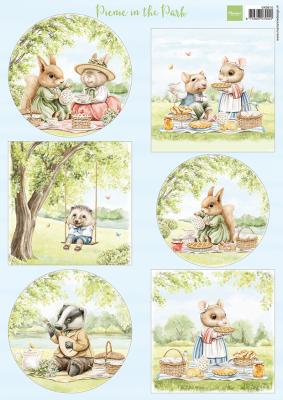 VK9610 A4 one side paper - Marianne Design - Picnic in the park