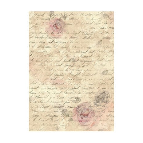 DFSAK6023 Stamperia Shabby Rose A6 Rice Paper Backgrounds (8pcs)