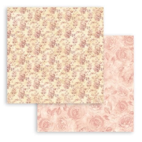 SBBS107 Stamperia Shabby Rose 8x8 Inch Paper Pack