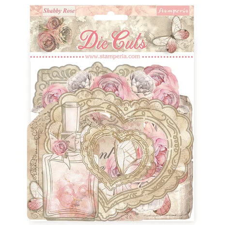 DFLDC99 Shabby Rose Die Cuts Assorted (42pcs)