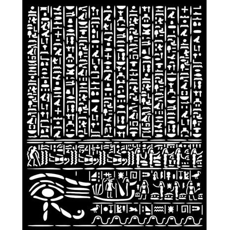 KSTD163 Stamperia Fortune Thick Stencil 20x25cm Egypt