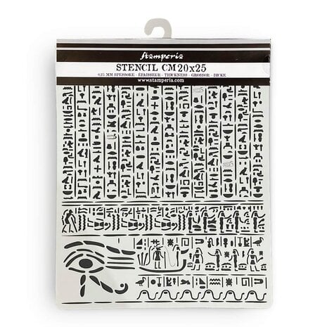 KSTD163 Stamperia Fortune Thick Stencil 20x25cm Egypt
