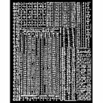 KSTD165 Stamperia Fortune Thick Stencil 20x25cm Hieroglyphic