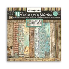 SBBL154  Stamperia Land of Pharaohs Maxi Background 12x12 Inch Paper Pack