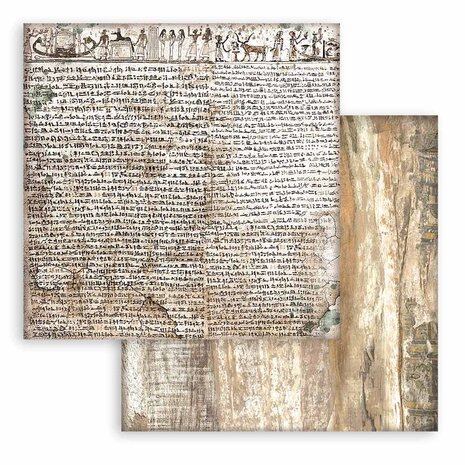 SBBS106 Stamperia Land of Pharaohs Backgrounds 8x8 Inch Paper Pack