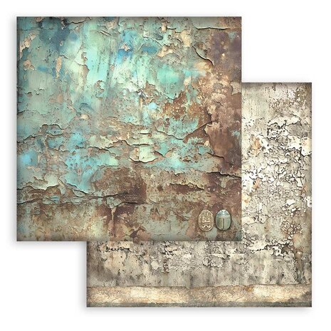 SBBS106 Stamperia Land of Pharaohs Backgrounds 8x8 Inch Paper Pack
