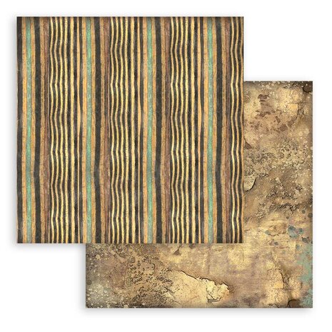 SBBS106 Stamperia Land of Pharaohs Backgrounds 8x8 Inch Paper Pack