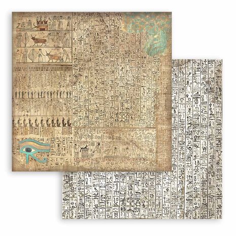 SBBS106 Stamperia Land of Pharaohs Backgrounds 8x8 Inch Paper Pack