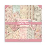 SBBS107 Stamperia Shabby Rose 8x8 Inch Paper Pack