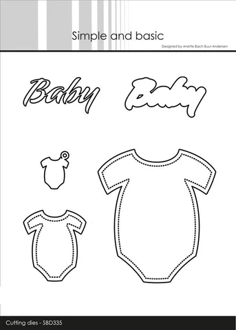 SBD335 Dies Simple and Basic- "Baby Onesie"