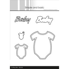 SBD335 Dies Simple and Basic-  "Baby Onesie"